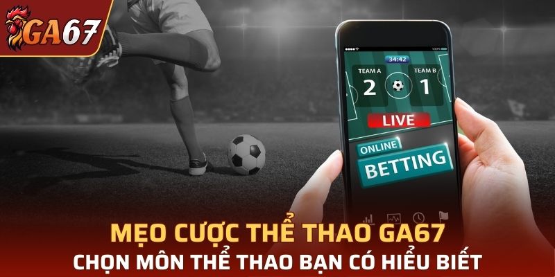 Hãy chọn cá cược những môn thể thao mình có hiểu biết